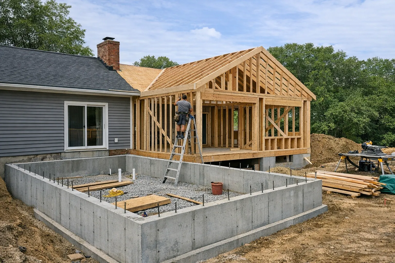 Foundation and structural work