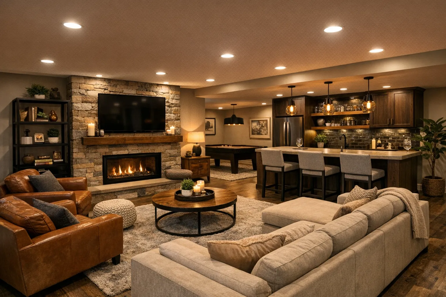 Beautiful finished basement