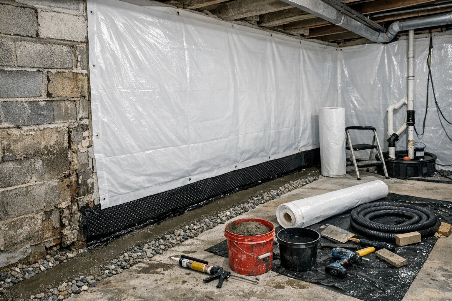 Moisture control and waterproofing